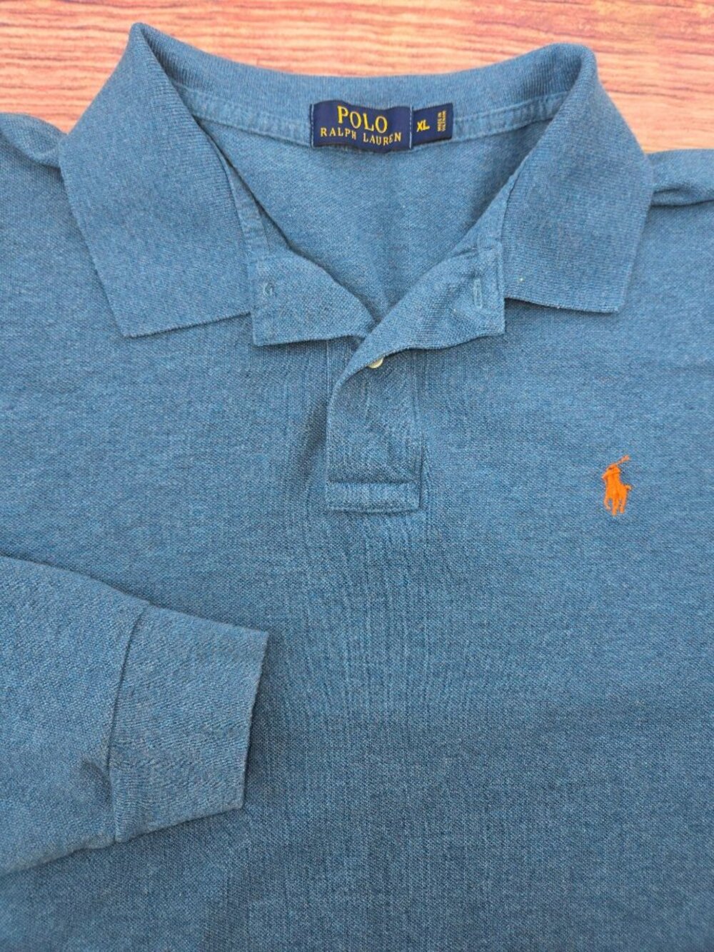 Polo Ralph Lauren Classic Fit Blue Long Sleeve Polo XL